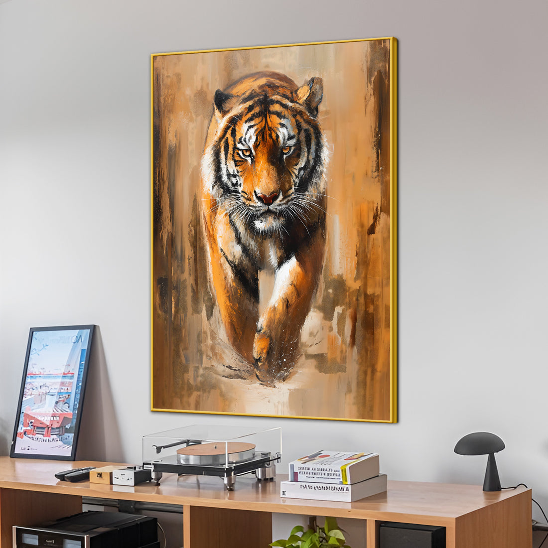 Abstract Lone Warrior On Final Walk Cotton Canvas Wall Painting