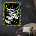 Abstract NYC The Street Ruler Canvas Wall Painting