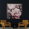 Ambrosial of Petals Hand Painted Wall Painting with Floating Frame