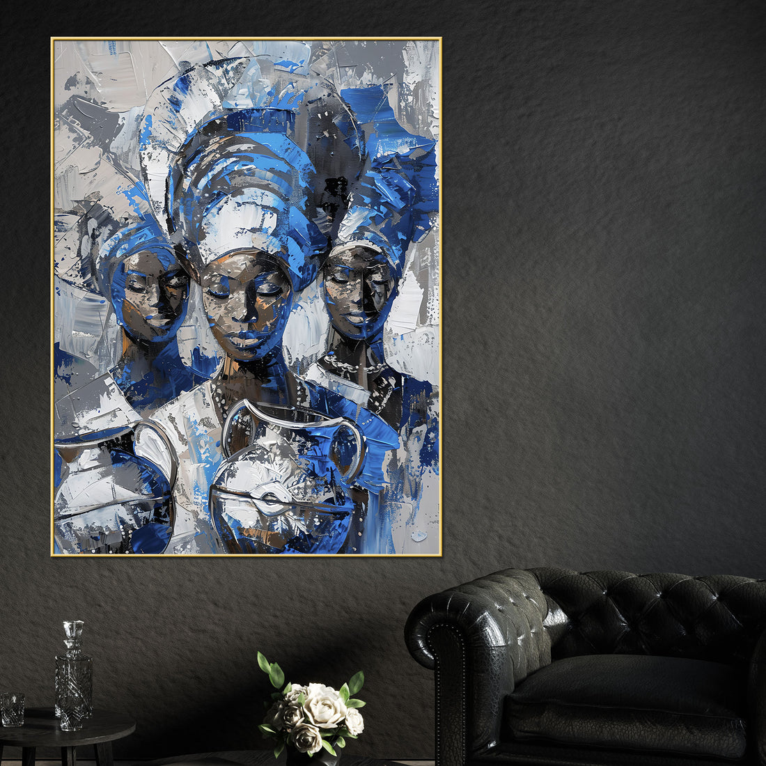Aziza Of African Fairy Cotton Canvas Wall Painting