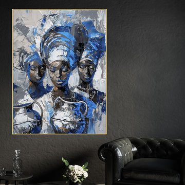 Aziza Of African Fairy Cotton Canvas Wall Painting