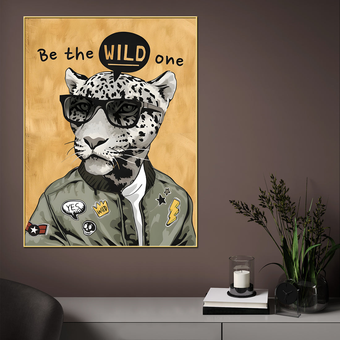 Be Sophisticated Wild Urban Style Cotton Canvas Wall Painting