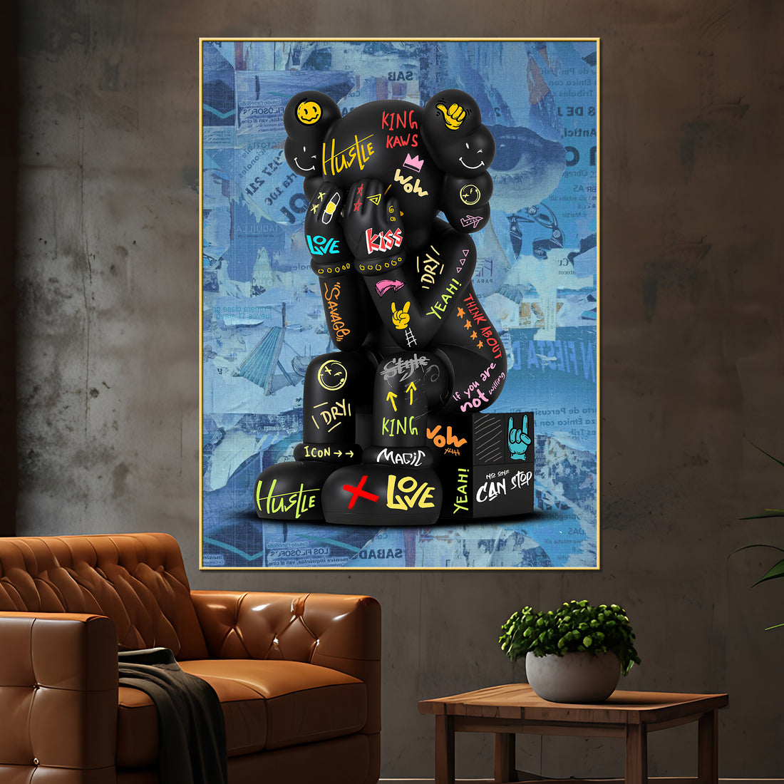Don'T Be Shy Harry Urban Pop Style Cotton Canvas Wall Painting