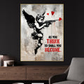 Don't Kill Bonzo Angel Vibes Graffiti Cotton Canvas Wall Painting