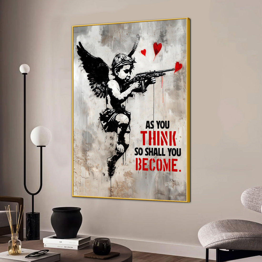 Don't Kill Bonzo Angel Vibes Graffiti Cotton Canvas Wall Painting
