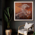 Evening Stallion Horse  Hand Painted Wall Painting with Floating Frame