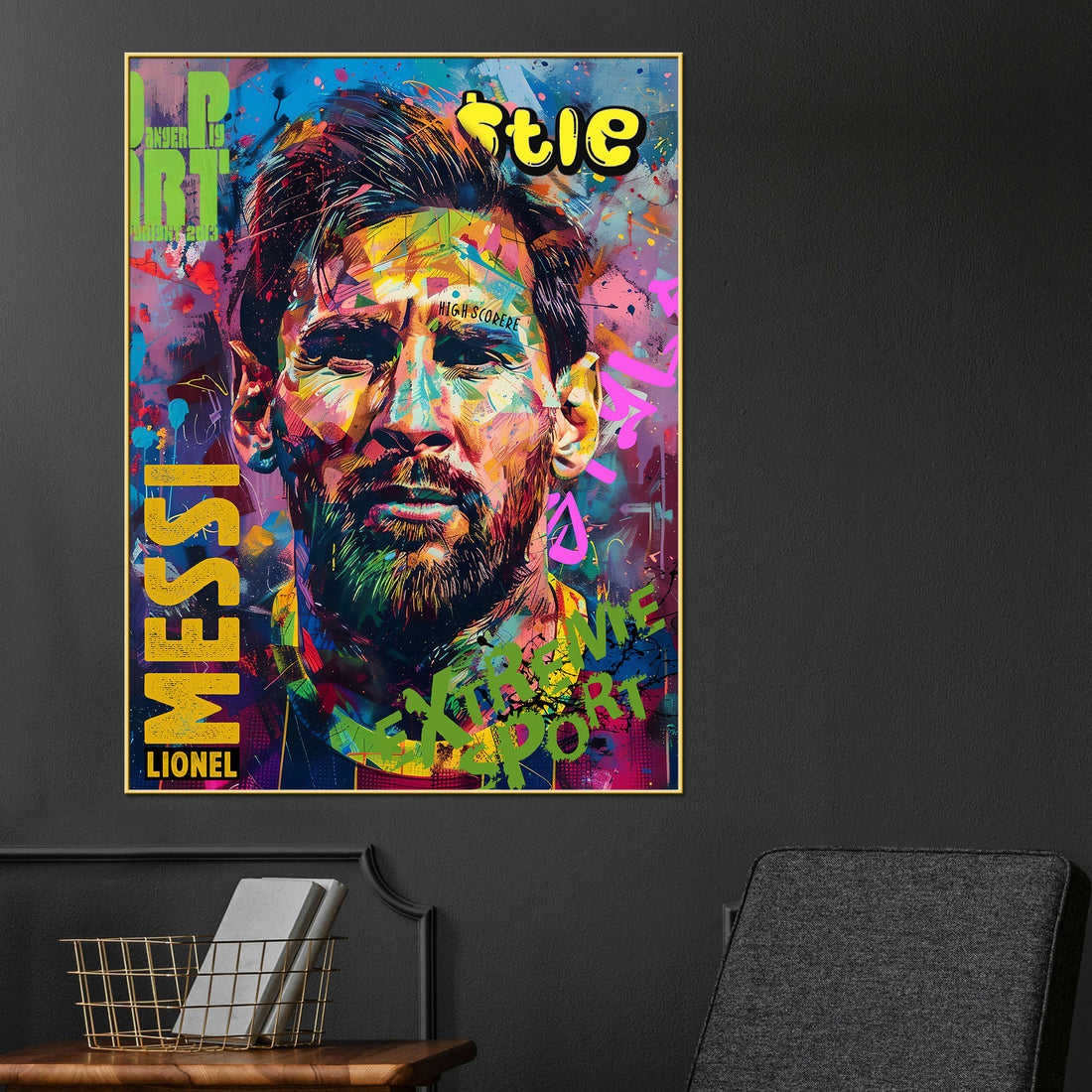 Feel The Inner Goat Pop Art Cotton Canvas Wall Painting
