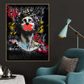 Freedom Of Speech By Augustus Pop Art Cotton Canvas Wall Painting