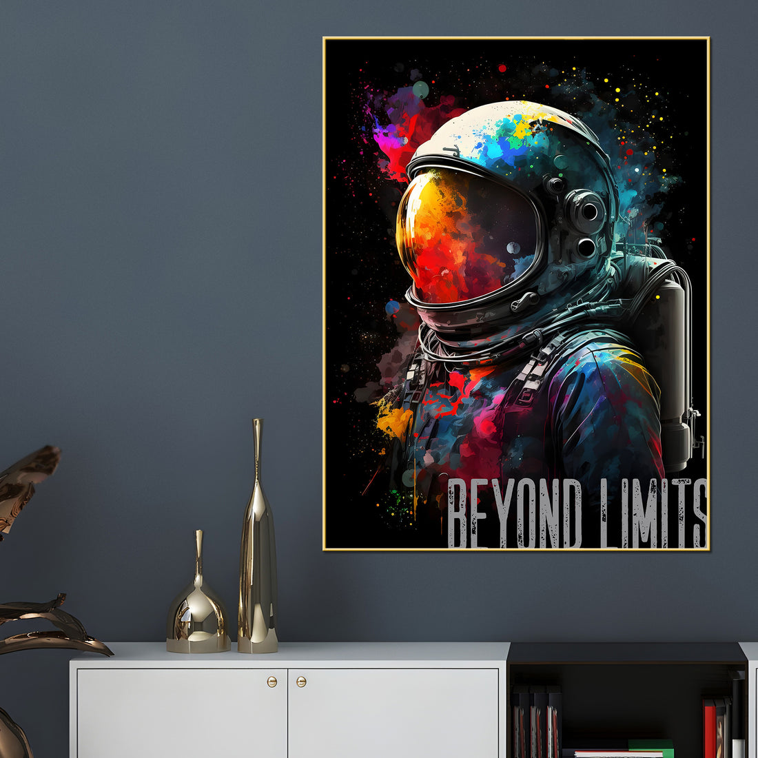 Go Beyond Your Limits Modern Spaces Cotton Canvas Wall Painting