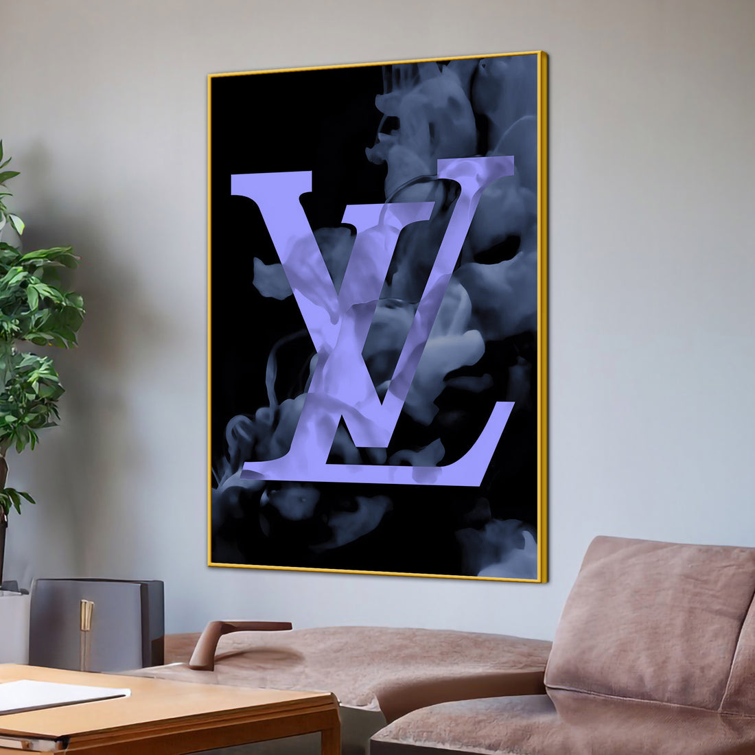 Indulgence Luxe Of Louis Vuitton Cotton Canvas Wall Painting