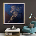 Morning Stallion Running Horse Hand Painted Wall Painting with Floating Frame