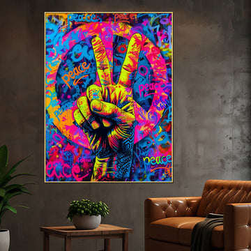Peace Of Mind Urban Pop Cotton Canvas Wall Painting