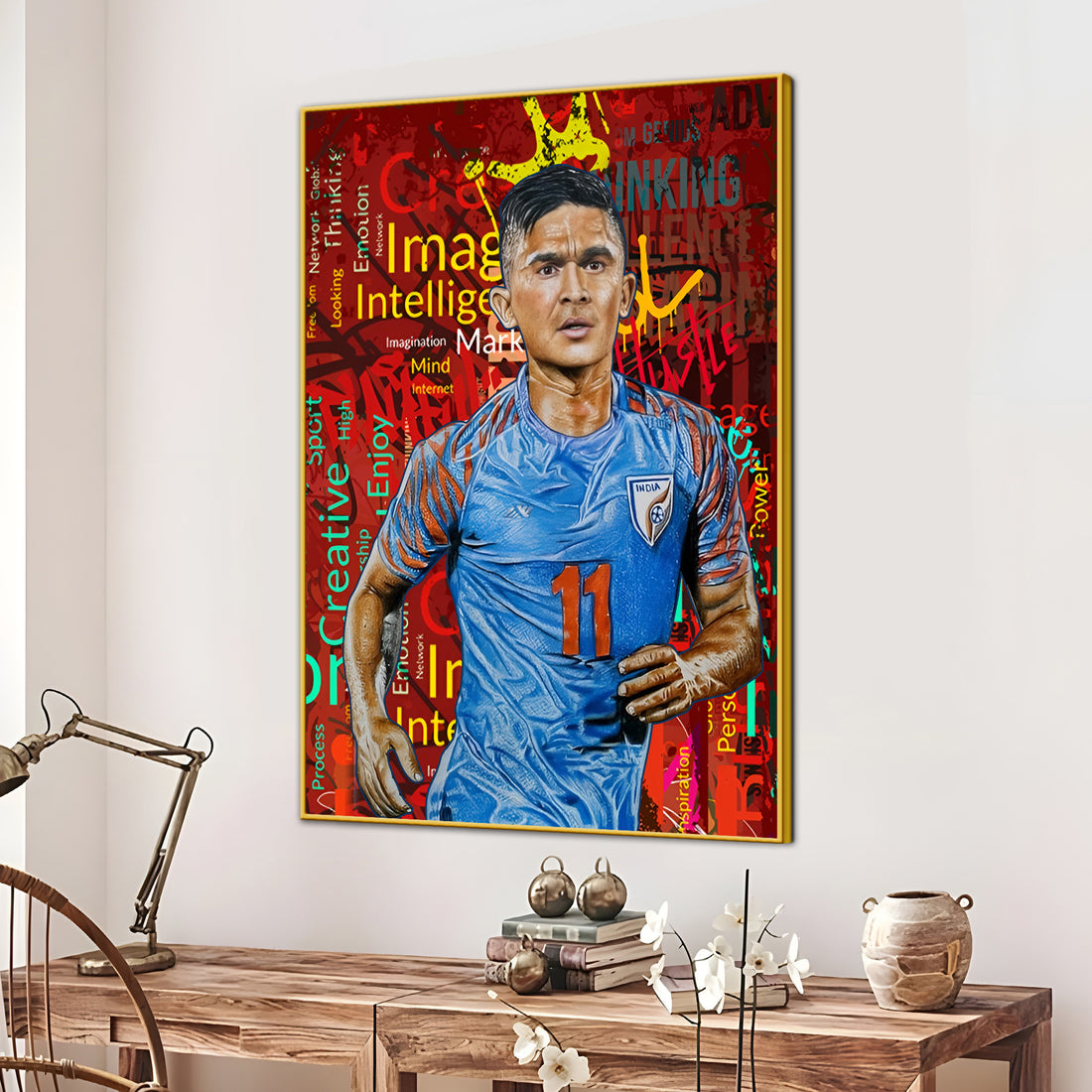 Prince Without Crown Captain Sunil Chettry Cotton Canvas Wall Painting