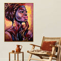 Queen of Fire in Glow Hand Painted Wall Painting with Floating Frame