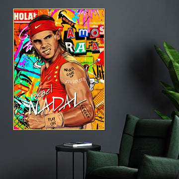 Rafael Nandal World's No.1 Pop Art Cotton Canvas Wall Painting