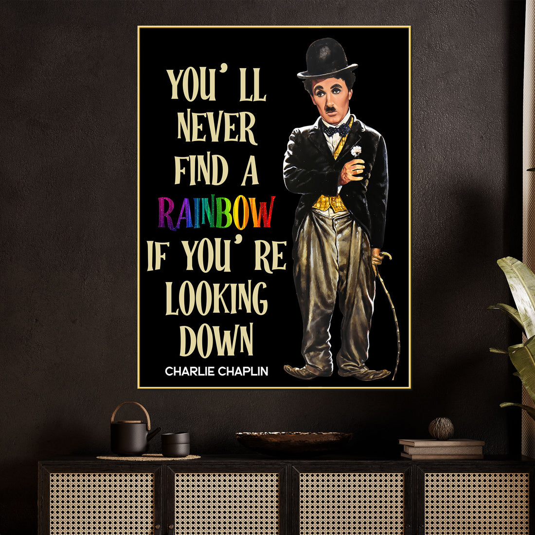 See The Inner Sky In You Chaplin Cotton Canvas Wall Painting
