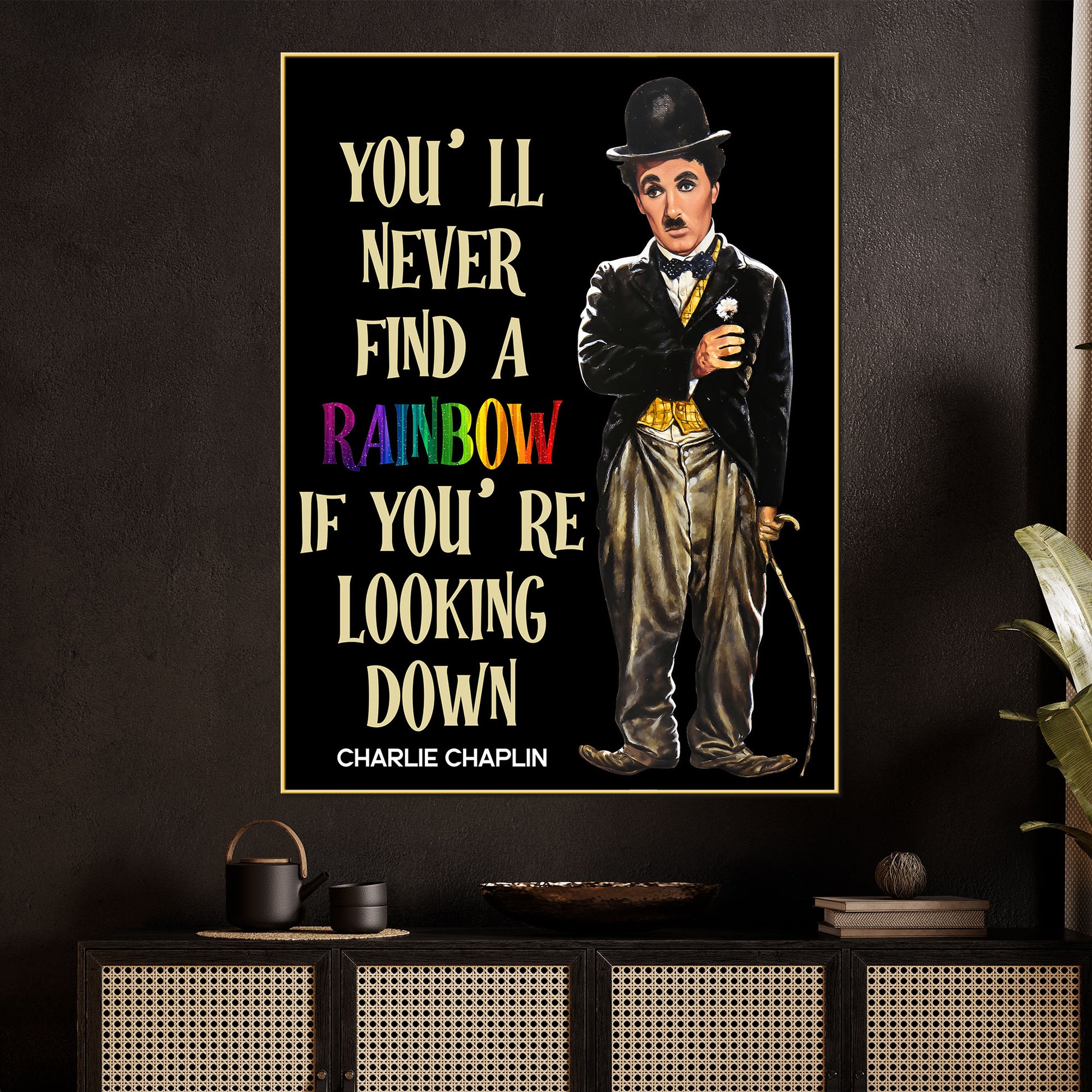 See The Inner Sky In You Chaplin Cotton Canvas Wall Painting