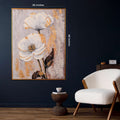 Serenade in Bloom Hand Painted Wall Painting with Floating Frame