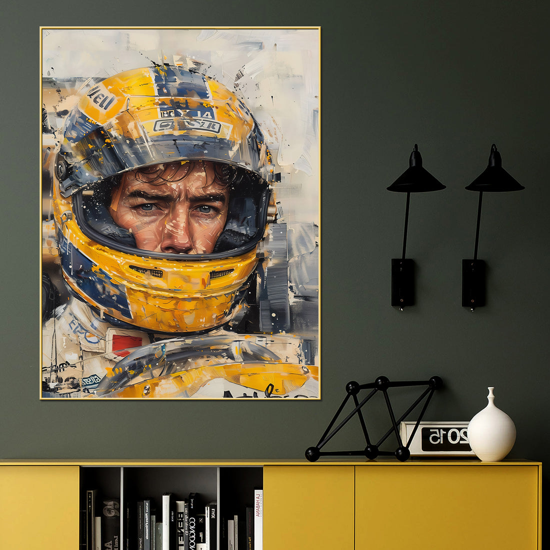 Speed Legend Magic Senna Last Drive Cotton Canvas Wall Painting