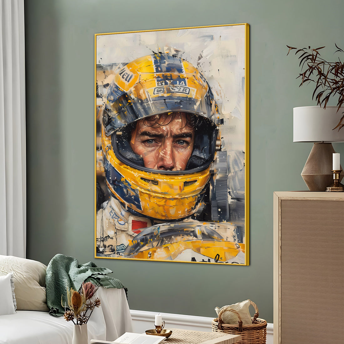 Speed Legend Magic Senna Last Drive Cotton Canvas Wall Painting