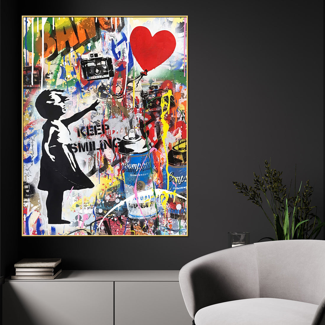Spread The Love In the Air Cotton Canvas Wall Painting