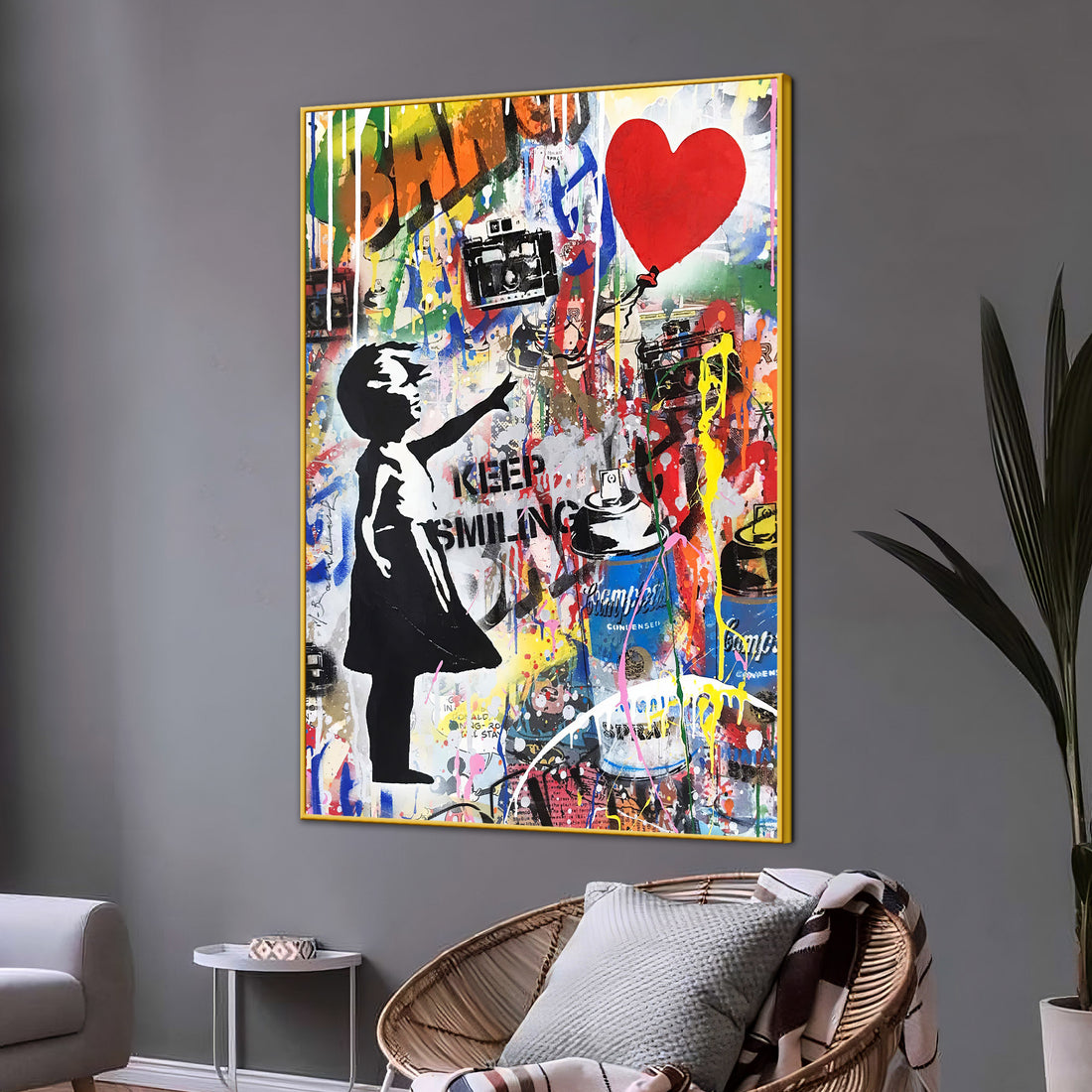 Spread The Love In the Air Cotton Canvas Wall Painting