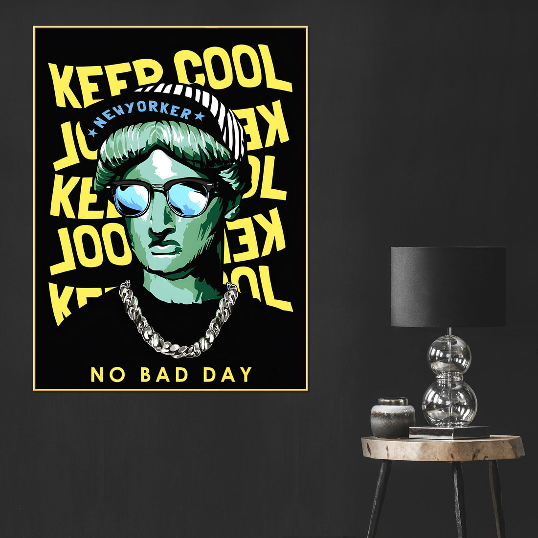 The Boy From The Street Of Nyc Pop Art Cotton Canvas Wall Painting