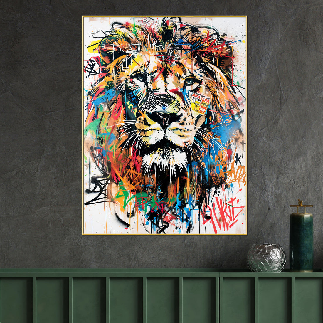 The Factors Of Majestic Lion Cotton Canvas Wall Painting