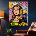The Modern Mona Lisa Graffiti Cotton Canvas Wall Painting