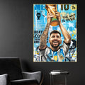 The Wait is Over GOAT Messi Cotton Canvas Wall Painting