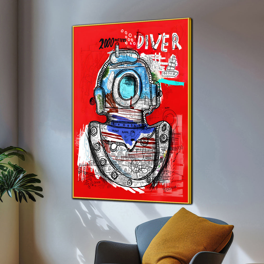 There Is Never End Of The Deep Sea Cotton Canvas Wall Painting