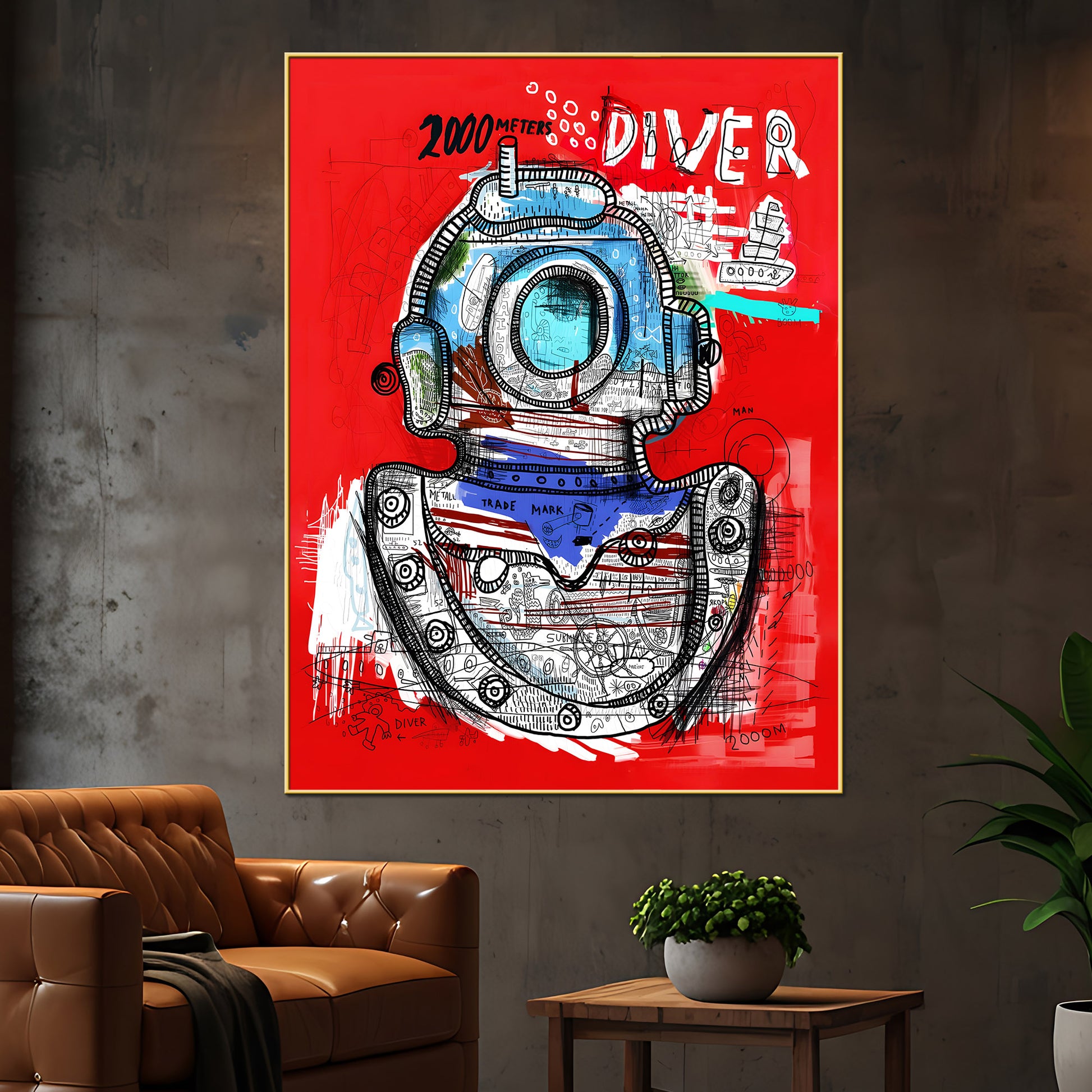 There Is Never End Of The Deep Sea Cotton Canvas Wall Painting
