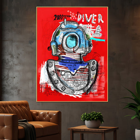 There Is Never End Of The Deep Sea Cotton Canvas Wall Painting