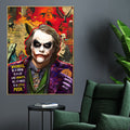 Why So Serious Joker Pop Art Cotton Canvas Wall Painting