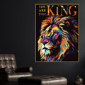 You Are The King Colour Abstract Cotton Canvas Wall Painting